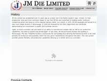 Tablet Screenshot of jmdie.ca